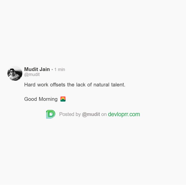 Mudit (devloprr.com) tweet media