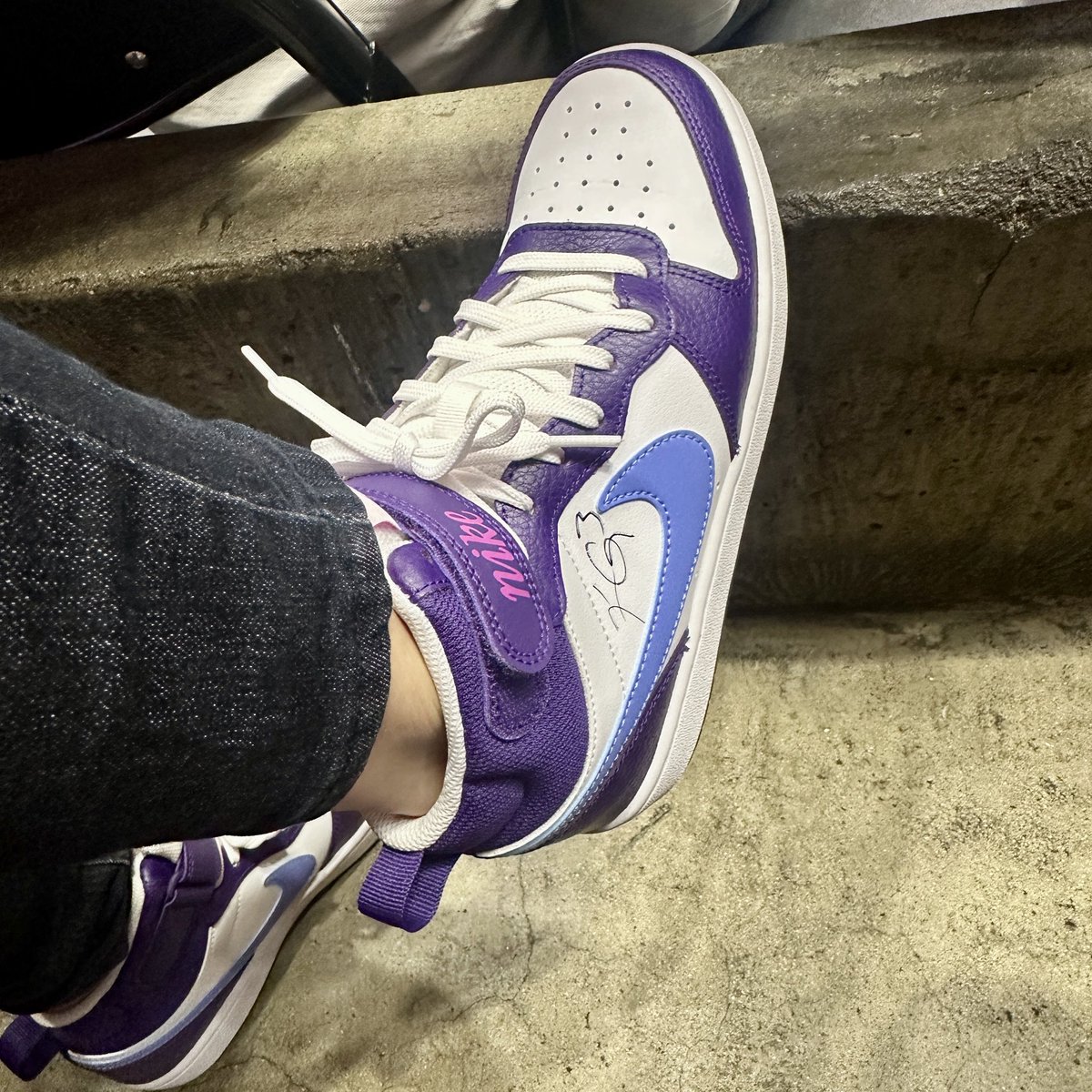 secretlysure's tweet photo. The question is… do I keep wearing these or hang them up? #utahjazz #keyonte https://t.co/HCZhAQPEY4