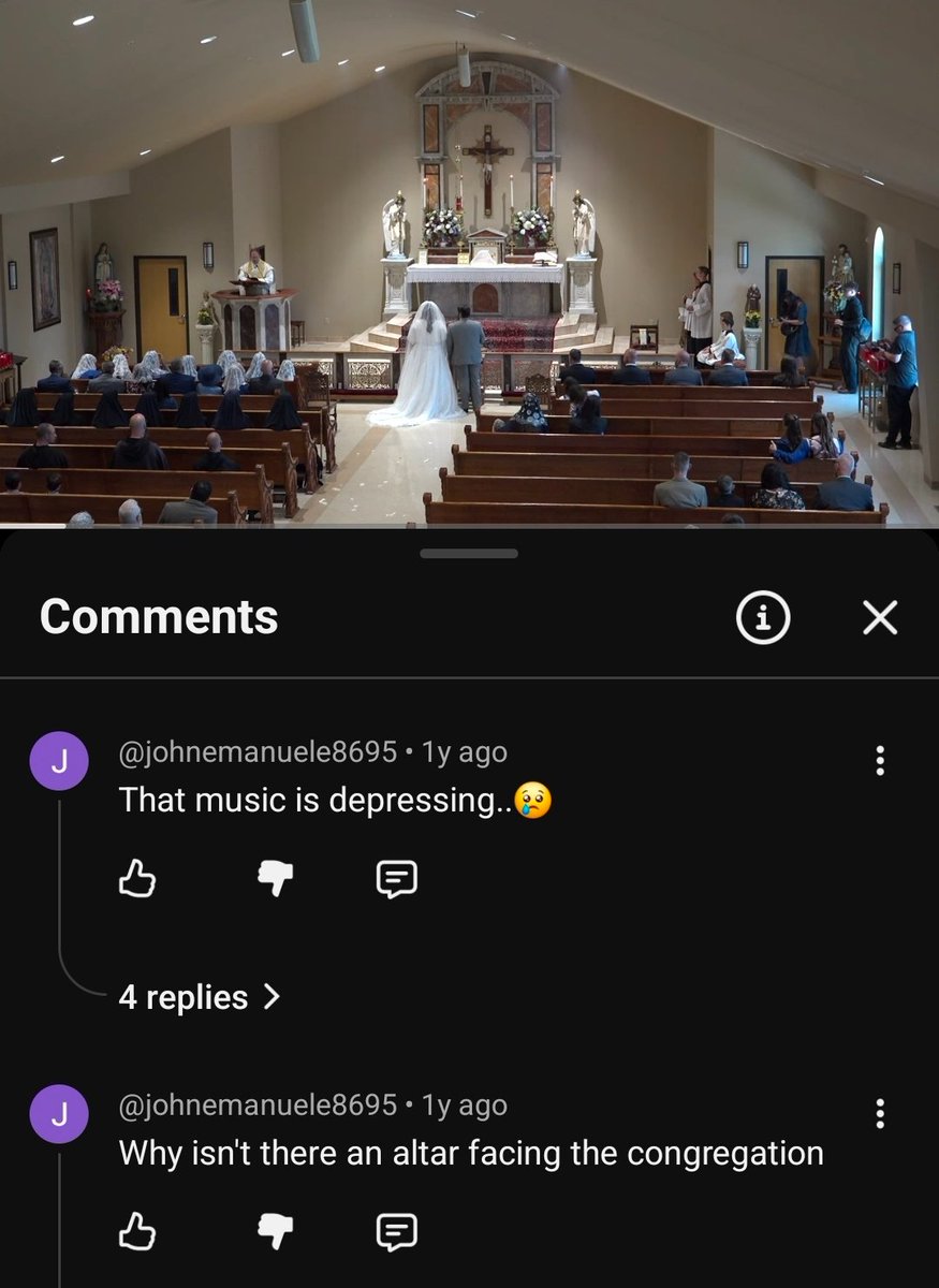 chesterbelloc3's tweet photo. 2nd wedding anniversary, and watching our wedding video, I am reminded of this boomer showing the love of synodality! https://t.co/S5IlRHVBgt