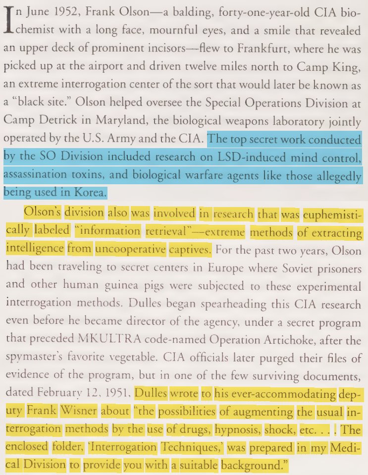 toxictiramisu's tweet photo. The SO Division ran CIA mind-control programs like Operation Artichoke using drugs to develop interrogation methods. They also tested biological attacks on US civilians, dropping germ-filled lightbulbs onto NYC subway tracks in to prove covert contamination was easy &amp; effective. https://t.co/NRMGX229pz
