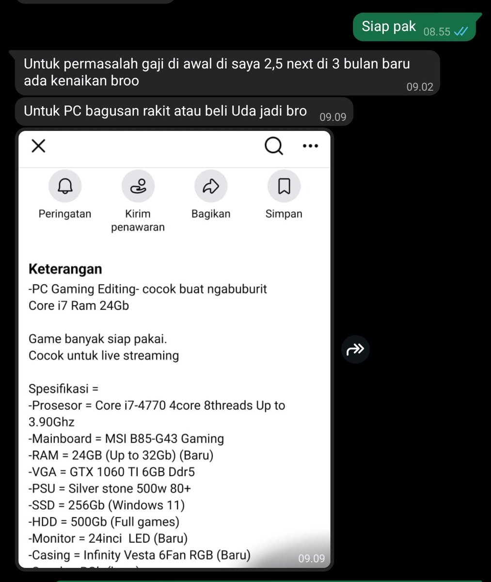 snorpyXbt's tweet photo. Jujur nanya.

Kerja editing, desain, dan bikin konten dengan gaji Rp2,5 juta.

Menurut kalian masih worth it di tahun sekarang? https://t.co/RNGk0BZl89