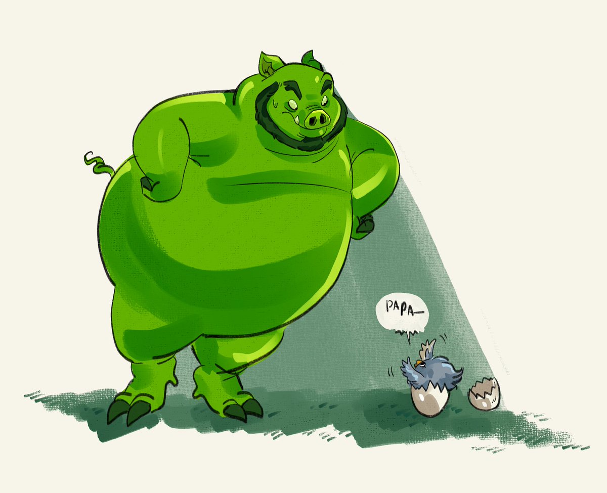 gargan_tula's tweet photo. Been seeing SO many angry birds on my feed lately, but one post stood out the most and that was @BrowniePistacho 's AU where Silver was adopted by Leonard // King mudbeard and if you know ME, I am A HUGE SUCKER for found family AUs so I had to draw it
#angrybirds #angrybirdsart https://t.co/167jz1OIw1
