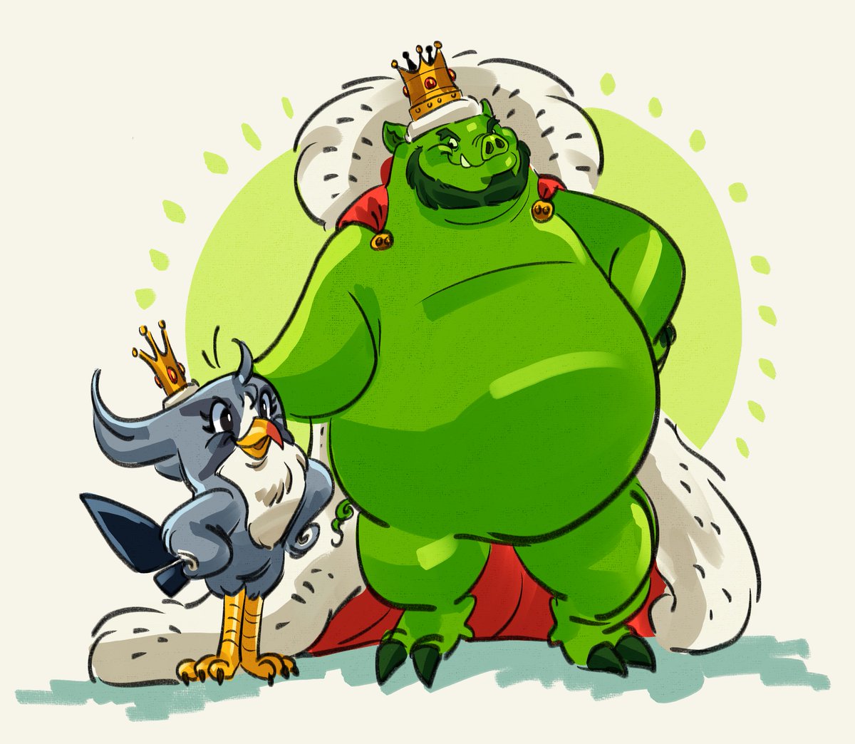 gargan_tula's tweet photo. Been seeing SO many angry birds on my feed lately, but one post stood out the most and that was @BrowniePistacho 's AU where Silver was adopted by Leonard // King mudbeard and if you know ME, I am A HUGE SUCKER for found family AUs so I had to draw it
#angrybirds #angrybirdsart https://t.co/167jz1OIw1