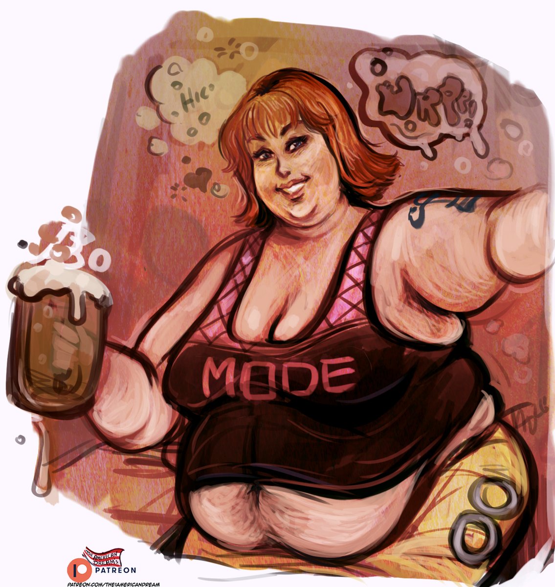 American_Dorimu's tweet photo. Nami as the Big Belly Type. Beer Belly Nami Commission https://t.co/SiQNb7ZIxg