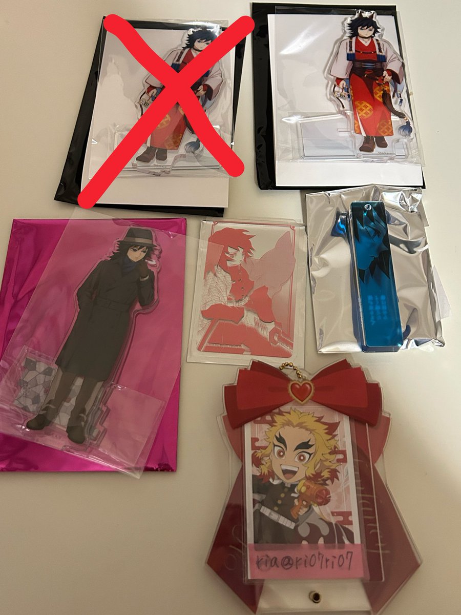 ri07ri07's tweet photo. 鬼滅の刃 アクリルスタンド他 交換

譲)画像の義勇

求)オーロラチャーム2024煉獄　他異種煉獄

午年アクスタは差額生じる場合差額精算お願いします
こちらからの分が金額少ない場合差額お支払いいたします
午年カードは2枚セットでお願いします

お気軽にお声掛けください https://t.co/h8FYRfN3Ky