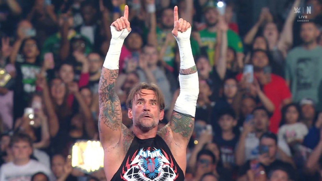 AdamGoldberg28's tweet photo. Had the feds match of the year at Wrestlemania with Roman 

Went away for 77 days to come back and have the feds tv match of the year and win the wwe title 

No one does it like CM Punk. https://t.co/Ca8N8WcEv5