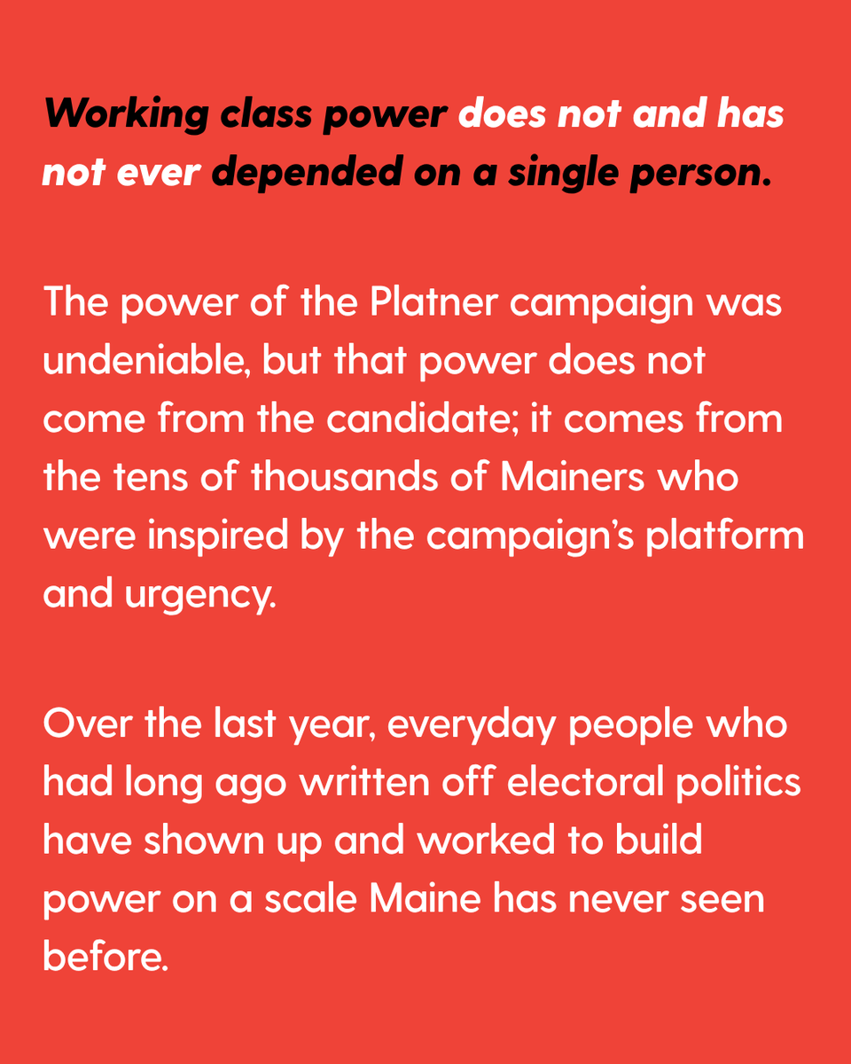 DSA_Maine's tweet photo. Our statement on the Maine Senate race. We stand with Jenny Racicot, and call for Platner to step down. https://t.co/gVTo9he9qM