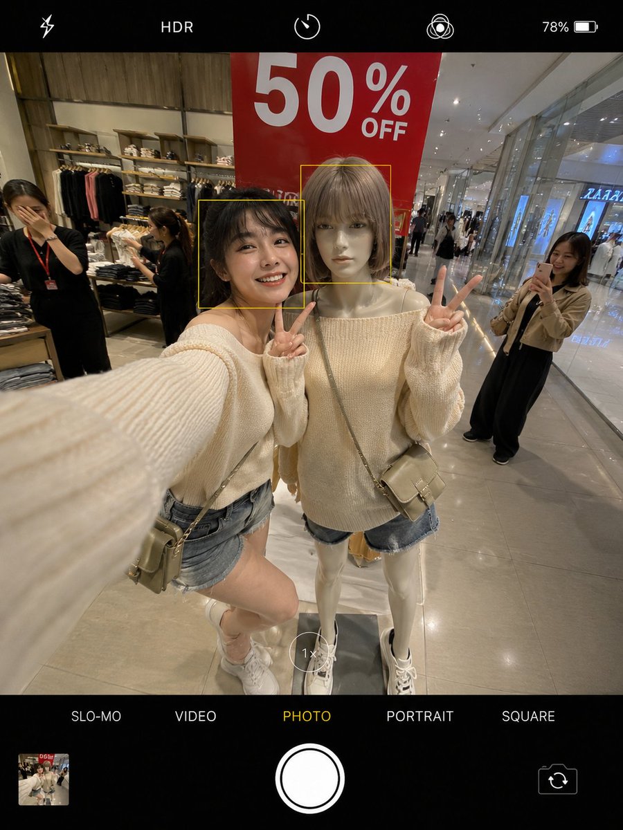 Candid smartphone lifestyle portrait
