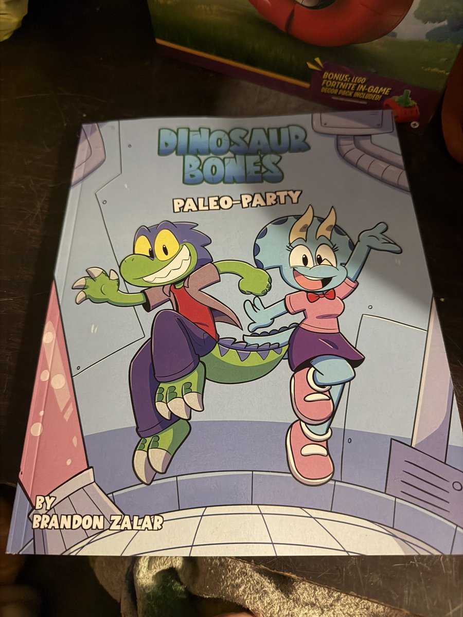 SalThe3rd's tweet photo. Just got mine from Amazon and I am absolutely IN LOVE with these comics and these lovely Dino characters ^^ (Zarland and Roxie are my personal favorites) Shoutout to @zarlandrex.bsky.social https://t.co/Wpkd2KtGEc