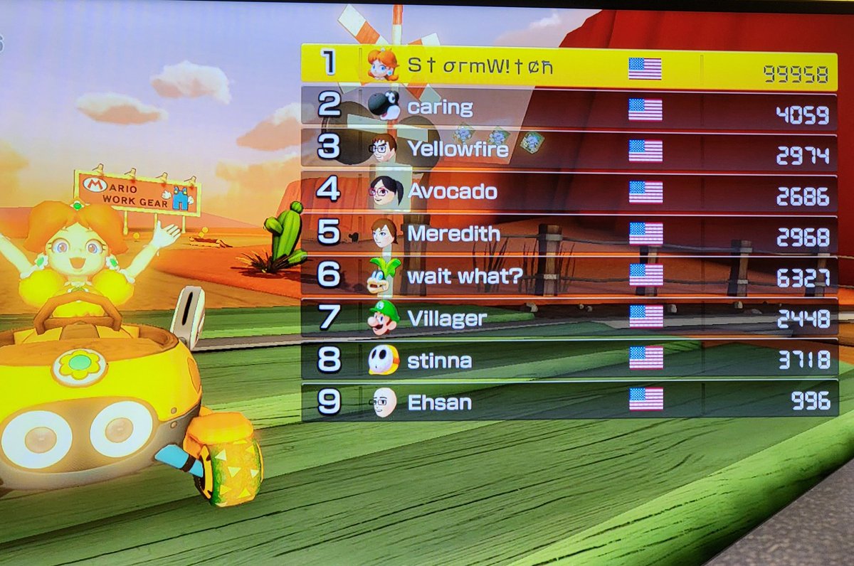GreenStormWitch's tweet photo. #StormwolfWitch #MK8D
#NintendoSwitch2 
GGs who ever yall are 🙃😵‍💫🍺 https://t.co/XBx6XhVrEk