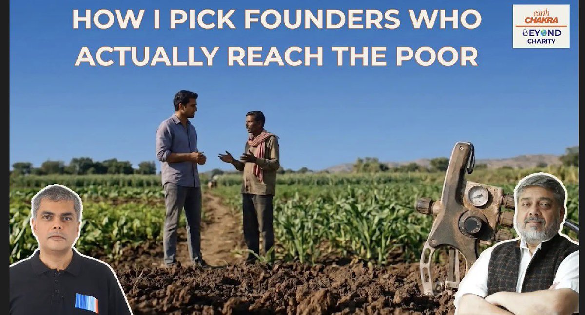 Earth_Chakra's tweet photo. How I Select Founders to Scale 400+ Innovations for India’s Underserved Rural Poor. https://t.co/Bg93b14N0b via @YouTube
#Podcast with 
@SocialAlphaIN founder @Manoj_Malgharia 
#SocialAlpha https://t.co/EwvWmjoYYS