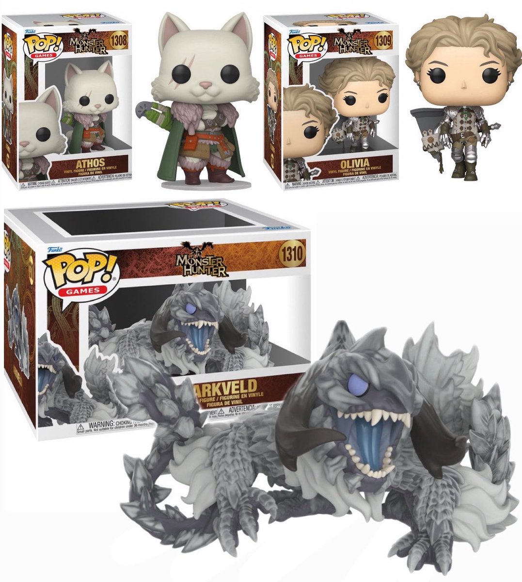FunkoPOPsNews's tweet photo. First Look! Monster Hunter Wilds Funko POPs! 🐉⚔️ The ultimate hunt is on! Going live at the links below.. Wednesday! 9AM PT!

   EE ~ https://t.co/FSQtIQupVe
   Amzn ~ https://t.co/Jtyw8cxgds

#Ad #FunkoPOPNews #MonsterHunter #MonsterHunterWilds #Capcom #Gaming https://t.co/c3slQ9DF05