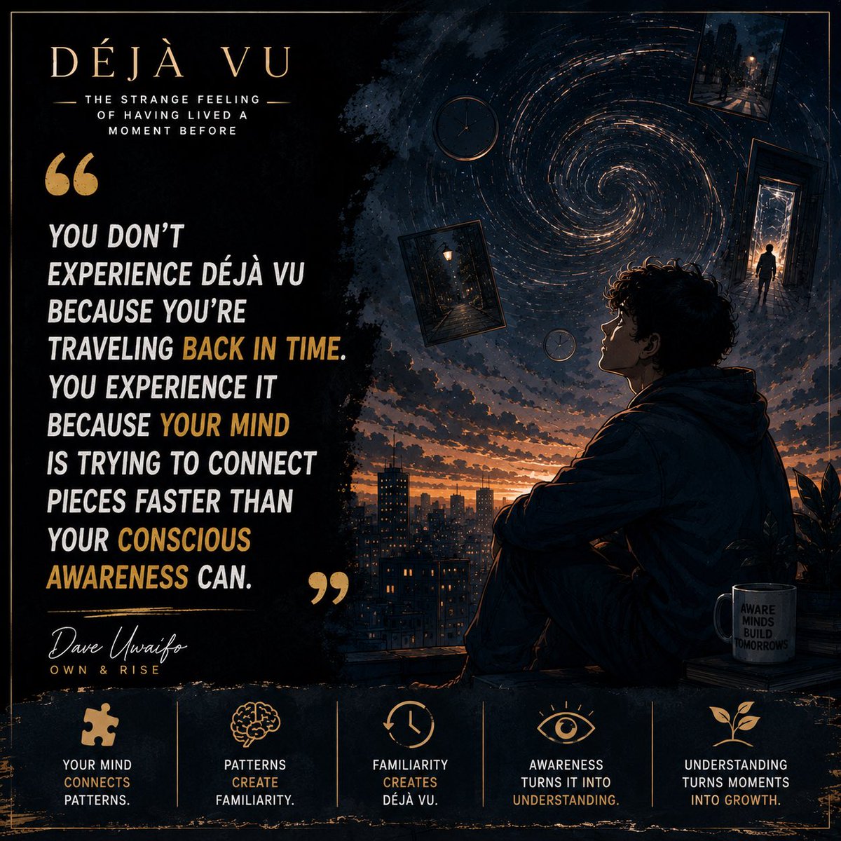 ownrisemindset's tweet photo. Sometimes your mind connects the dots before your awareness does.

That strange feeling might be telling a deeper story.

📖 DEJA VU:
https://t.co/RtuhuizUY5

#dejavu #bookquotes #mindset #psychology #consciousness #books #selfgrowth #amreading https://t.co/gk5024EIuy