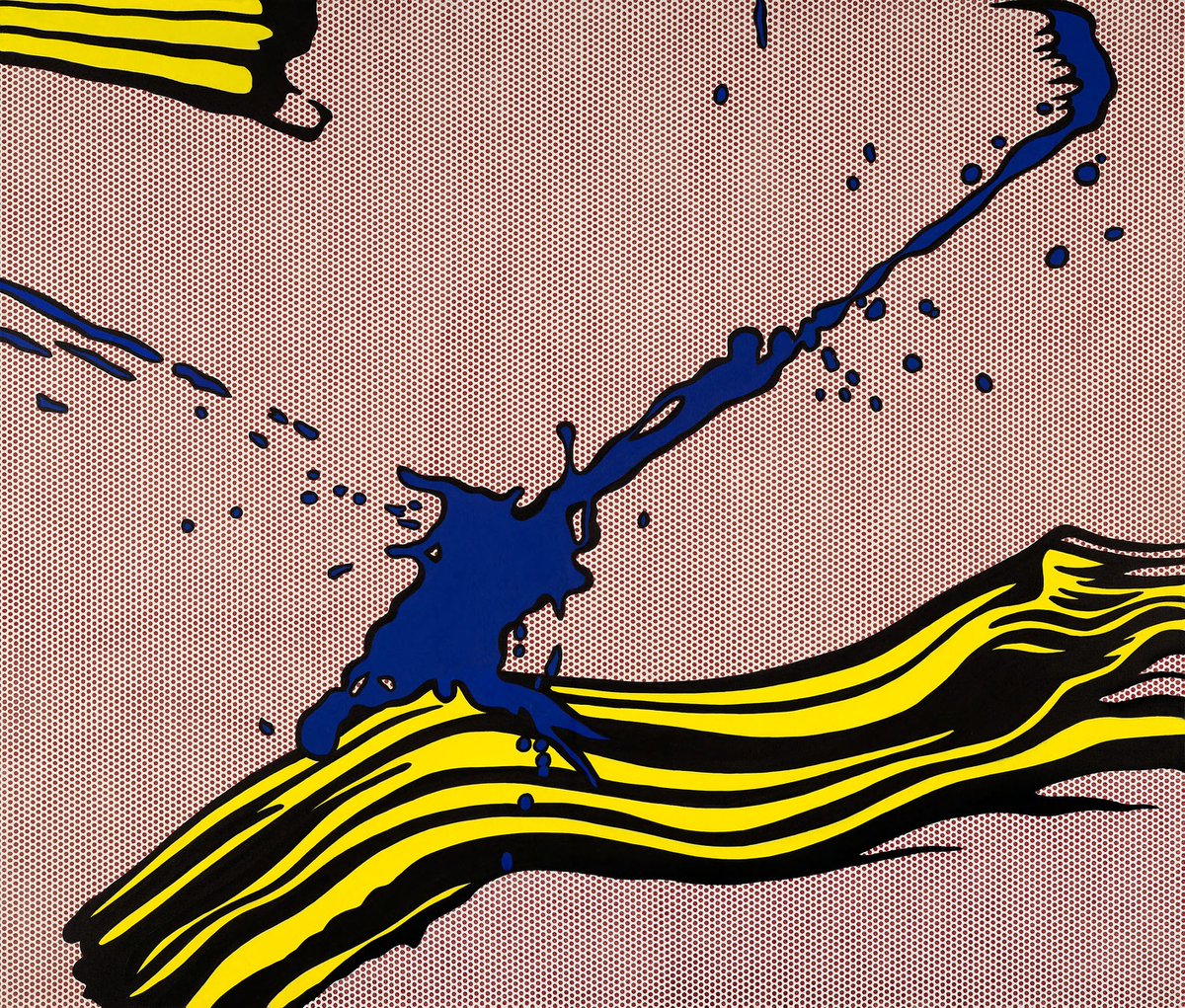 artlichtenstein's tweet photo. Brushstroke with Spatter #artbots #lichtenstein https://t.co/eLYWmT0sPZ