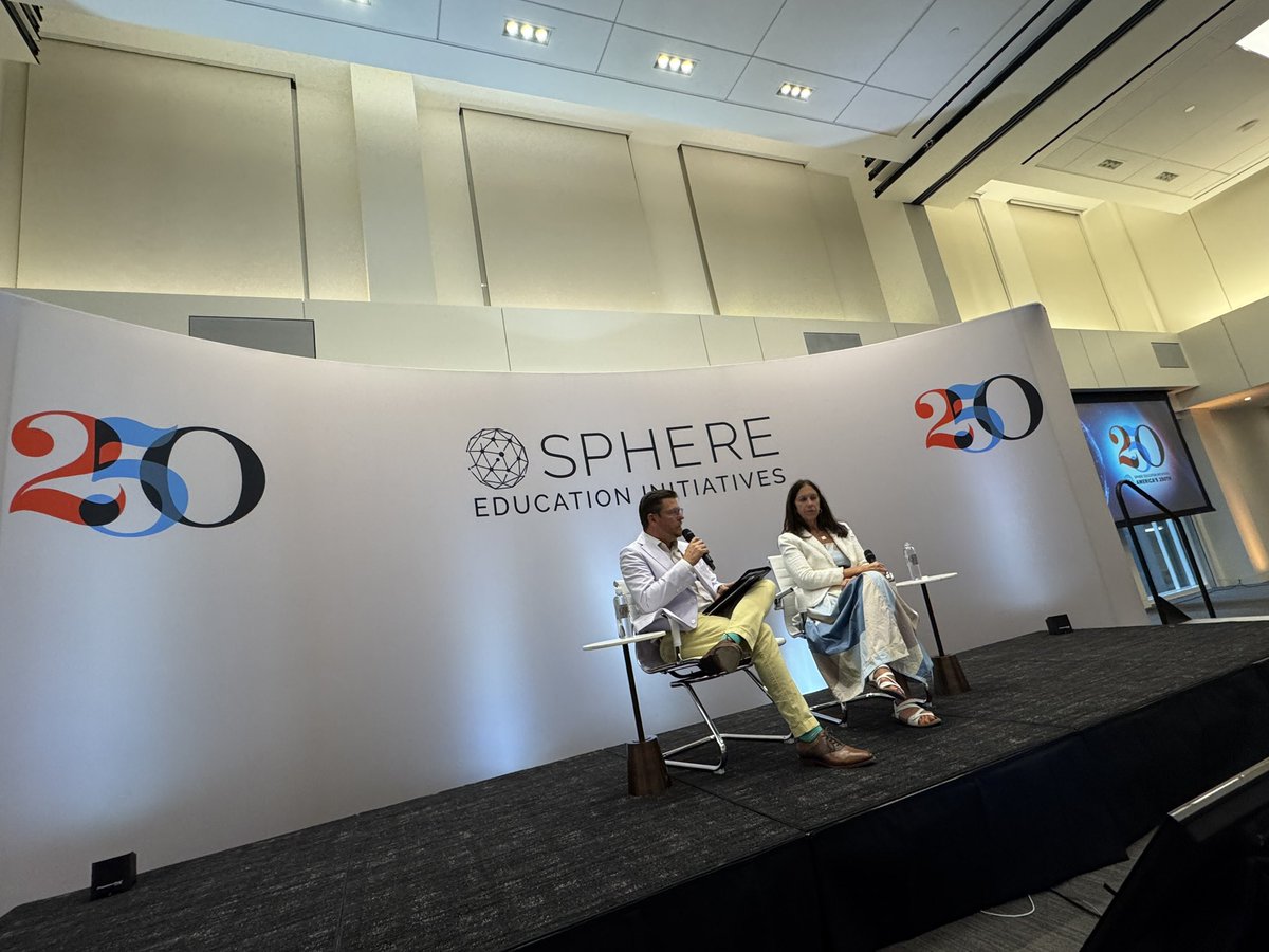 JasonWellsAR's tweet photo. My time so far at Sphere: We Hold These Truth-America at 250, has been amazing! I’m grateful for the opportunity to learn how to bring more debate and conversations to the classroom to challenge their mindset, while learning from others. “Tell Me More.” @SphereEdIn https://t.co/CLU3YZsoYd