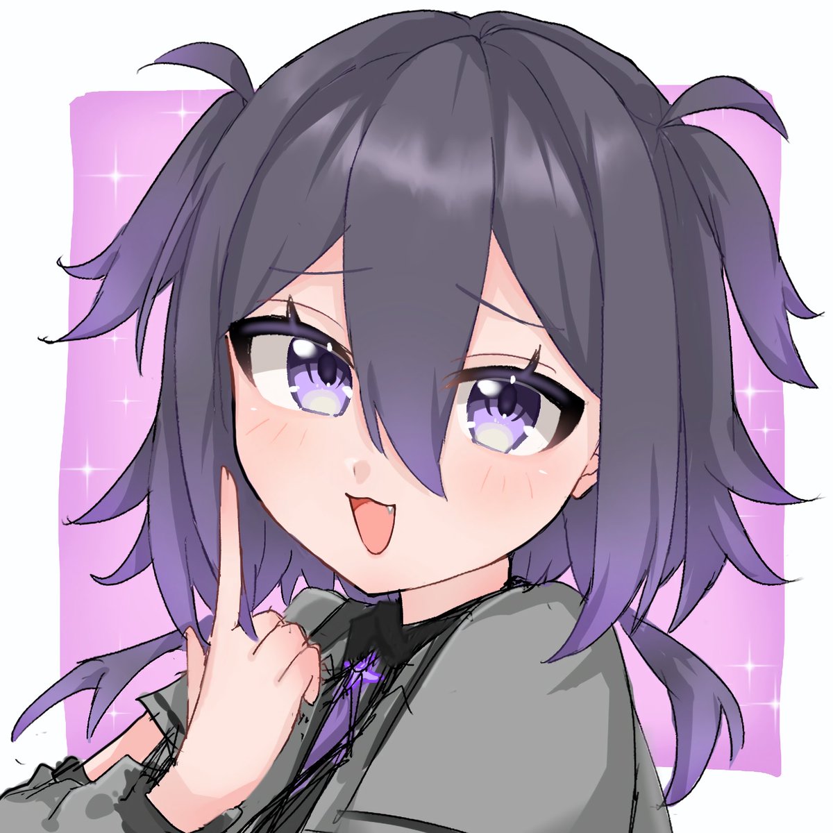 k0r4h's tweet photo. アイコン変えたくて落描きしてたけど、自分用だと顔だけ描き込んでそれ以外雑になっちゃうんだよなー。 https://t.co/GMoH9rWA34
