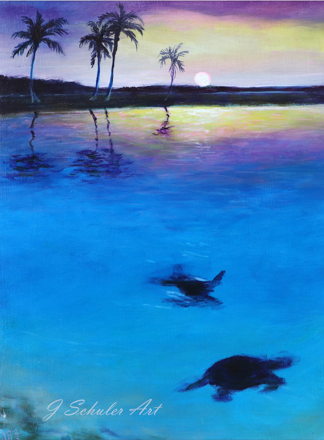 JulieKSchuler's tweet photo. Sea Turtles at Sunset
9" x 12" acrylic on hardboard panel
Julie Schuler
today for $175
https://t.co/if1ZXrK8qb
#painting #seascape #seaturtles #sunset #palmtrees #caribbean #originalart #wildlife #tropical https://t.co/hm4wTjyXLK