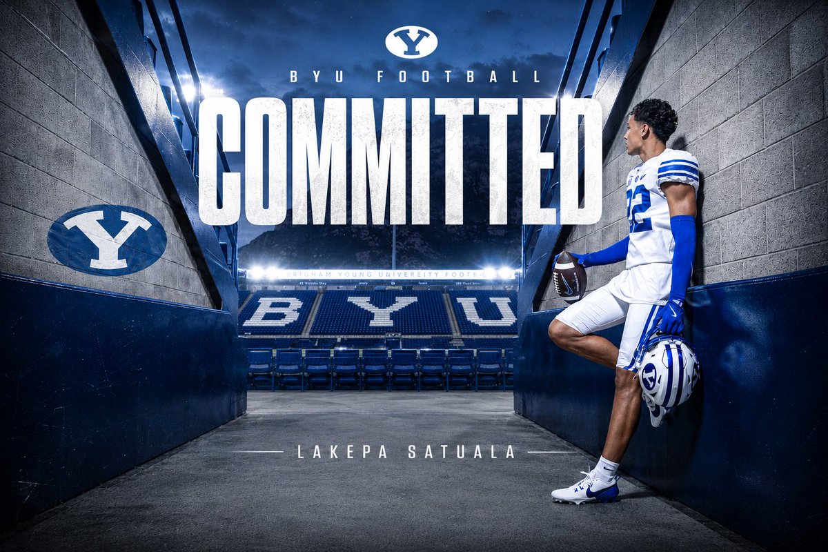 LakepaSatuala's tweet photo. I’d like to thank my family for all their love and support as well as everyone along the way. A huge thankyou to the Coaches at BYU for seeing my talent and potential.
All that being said I am so blessed and excited to announce that I have committed to BYU.
Cougs🤙
@BYUfootball https://t.co/ntGRpa2hhW