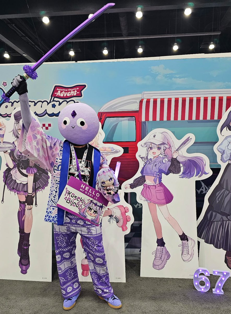 tacomancandrift's tweet photo. I had an amazing weekend attending ~Serenskibidi and Anime Expo. I've met so many Holofans, especially fellow pebbles. I will never forget this weekend. I'm already missing it so much. Truly, one time in a lifetime. Also, ROKU NANA! ⁶🤷‍♂️⁷

#holoSerendipity
#bijouwled 
#hololive https://t.co/Q0l11tnQSH