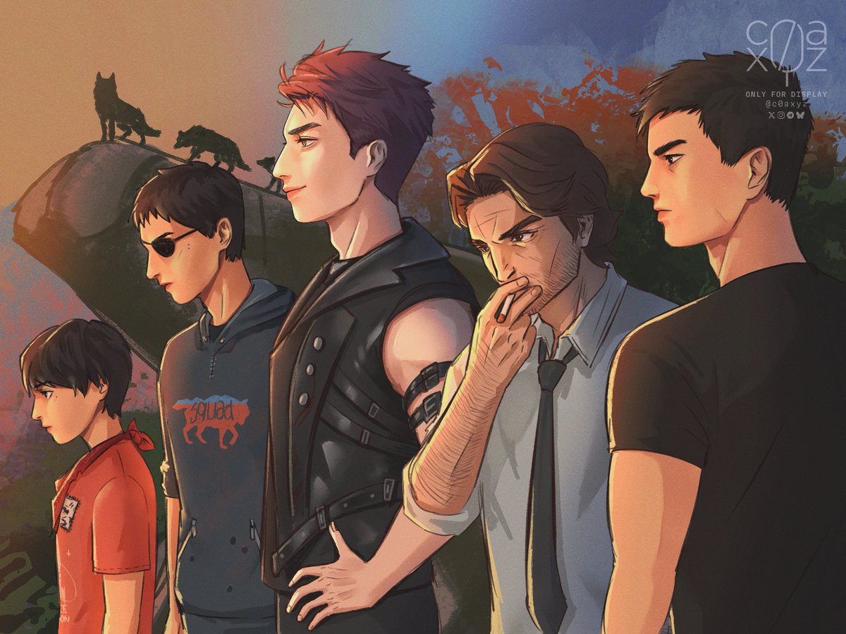 c0axyz's tweet photo. CAN I GET A AWOOO?🐺🐺🐺
these are my fav wolf boys - Daniel Diaz and Sean Diaz from Life is Strange 2, VALKO from Love and Deepspace, Bigby Wolf from The Wolf Among Us, and Jacob Black from Twilight
#BringValkoBack #KeepValkoAlive #lifeisstrange2 #thewolfamingus #twilight https://t.co/bHBGTzDXxr