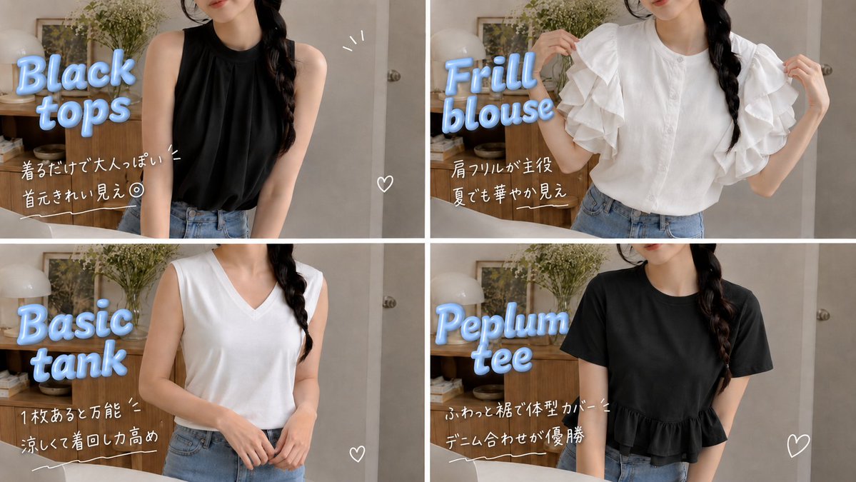 otoku_trend's tweet photo. 夏服たくさん買ったので紹介します(pr)
オフィスにも着ていける！プチプラ！なものばかりなので、チェックしてみて⇩