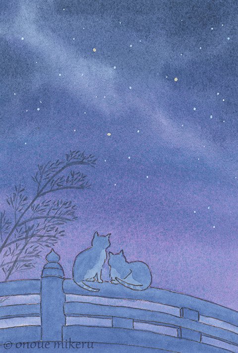 onouemk's tweet photo. 七夕の夜

#illustration #イラスト #七夕 #透明水彩 https://t.co/wIhtEOf3Vb