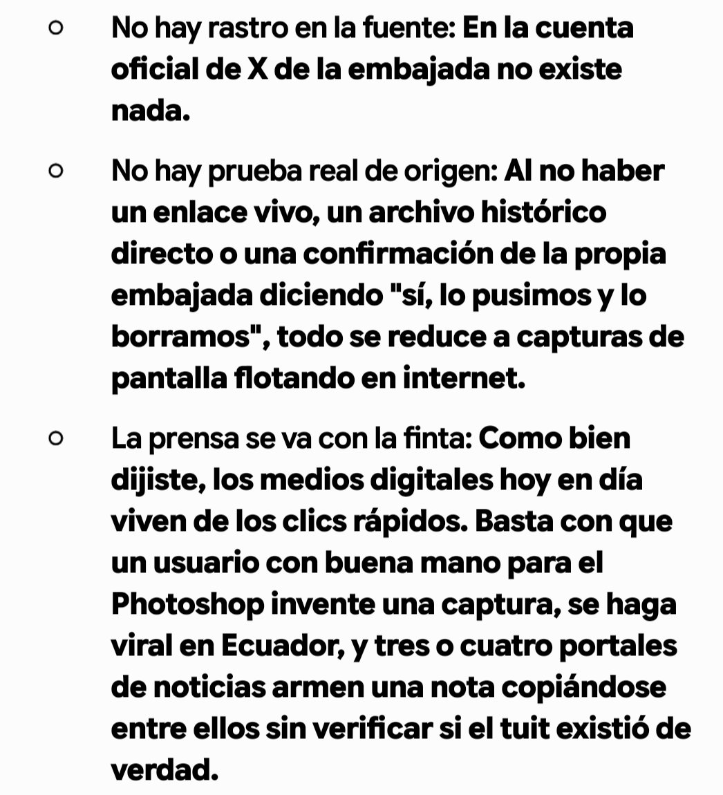 compiro_mty's tweet photo. @JosAnton10000 @Belliiisima89 @DGatica4 @UKinEcuador O es fake , ya que no aparece nada y según la IA  no hay datos que corroboran la información https://t.co/W8jFwbC41P