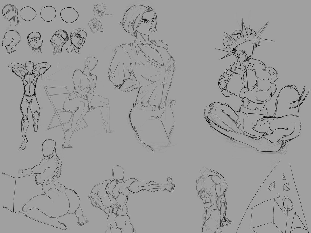 IguanaDraws3232's tweet photo. So today I wanted to really challenge myself and attempt to fill in as much space as possible. The figure at the top center belongs to @ickpot

#digitalart #art #practicesketch https://t.co/hHOOC1fv20
