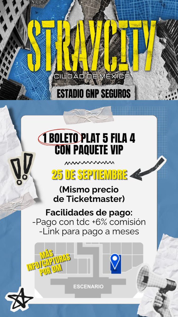anlixmin's tweet photo. VENDO STRAYCITY CIUDAD DE MEXICO

❣️Precio de Ticketmaster 
❣️Se aceptan intermediarios 
❣️Entramos junt@s 

Stray Kids wts Mexico City https://t.co/SwAMvPSDPF