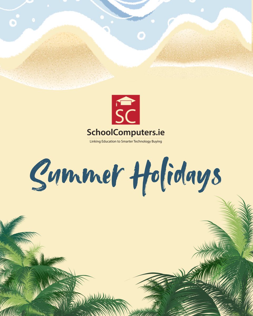 SchoolComp_ie's tweet photo. https://t.co/XmukHxZ58c wishes all teachers and students a joyful summer break!

#summerbreak #vacation #summertime #school #education #schoolcomputers https://t.co/5o9E7b7s6b