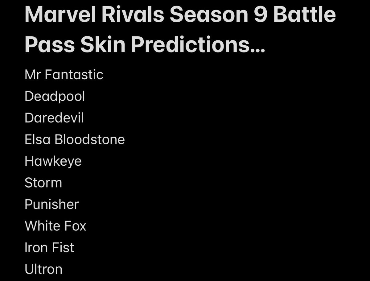 invincibleFan_'s tweet photo. RIVALS SEASON 9 PREDICTIONS !! 🙂‍↕️ https://t.co/SXwqqQYFi3