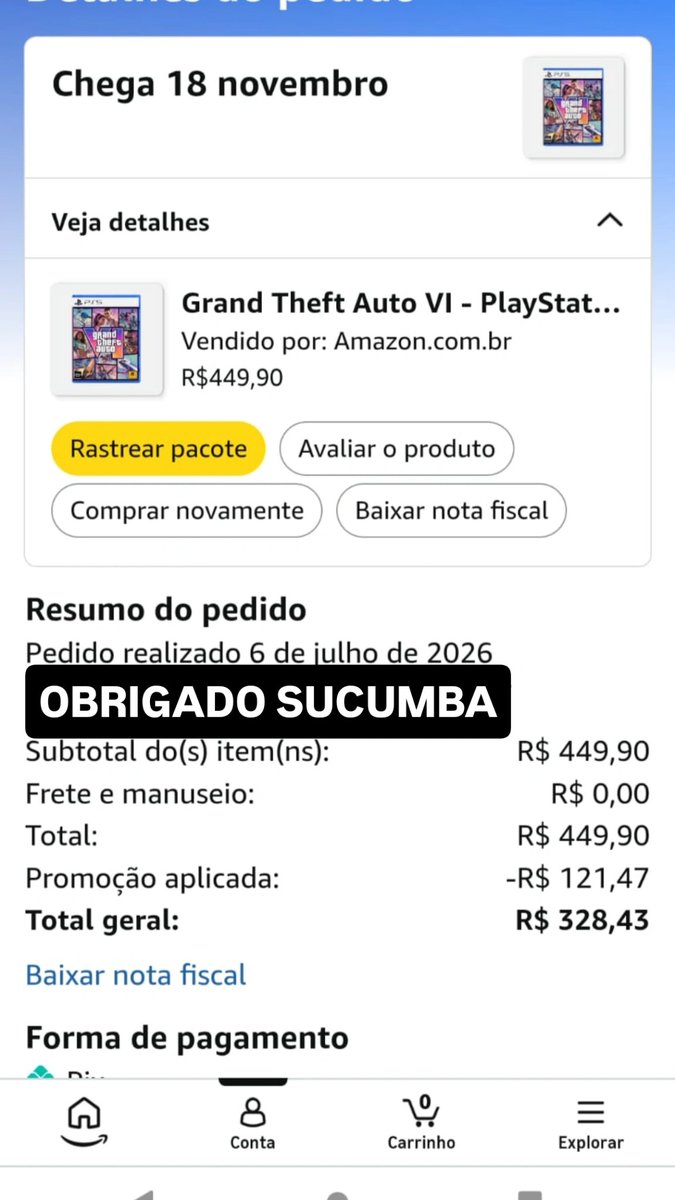 brunoninethree's tweet photo. OBRIGADO @SucumbaGames https://t.co/REA9ntlMkz