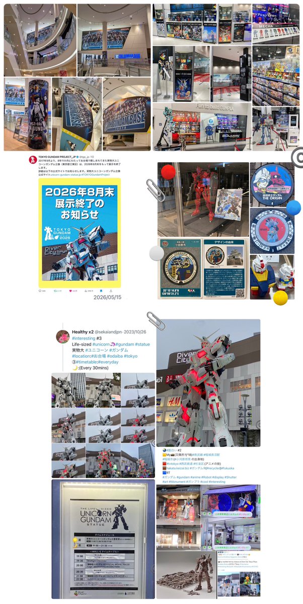 sekaiandjpn's tweet photo. #cool 6
#ガンダム #gundam
🎋スタンプラリー #stamprally:~Jul 12
🎋実物大ユニコーンガンダム立像
The Life-sized Unicorn Gundam Statue
#Tokyo の展示:~End Aug
🔎The Gundam Base
#TOKYOGundamProject #Japan
📎🔴#大阪市⚪️#小田原市🔵#所沢市🟡#尼崎市
📎#expo2025 #大阪・関西万博
#ありがとう https://t.co/TbXuZK9xaR