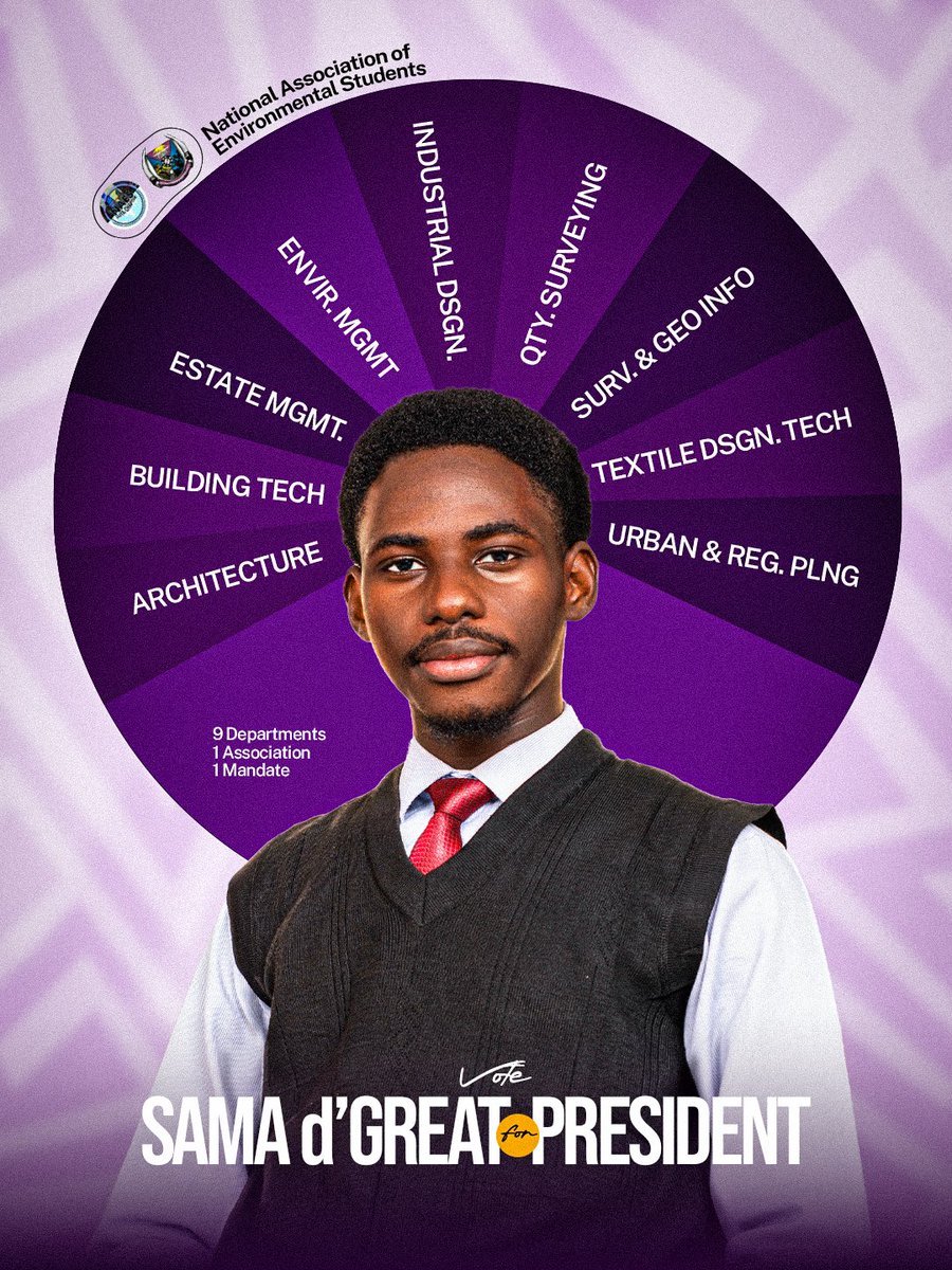 d_SamaGreat's tweet photo. 9 Departments
1 Association
1 Mandate
Choose SAMA for an inclusive NAES
SAMA d'GREAT for NAES President
#samagreat #themandate #naes https://t.co/9ZJeen2Xzk
