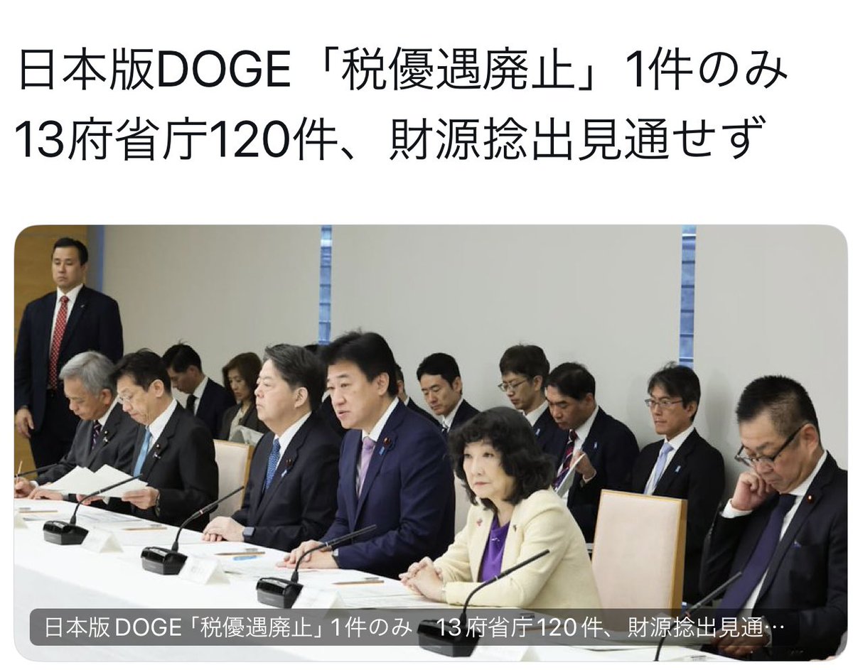 ProfShimada's tweet photo. 【全ては首相のリーダーシップに掛かっている】
財務大臣が各省庁に対し、「削れる補助金を申告してくれ」と言って、申告してくるはずがない。
首相が、財務大臣を含む全大臣に対し、「補助金を精査して最低1割はカットせよ」くらい強く指示しなければ事態は動かない。
トランプ政権はそうした形を取っている。