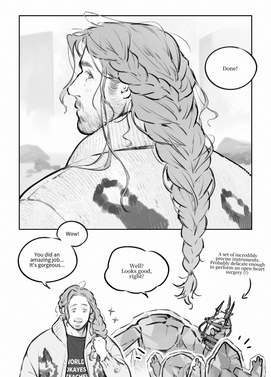 Pokka1836841's tweet photo. #ProjectHailMary fan-comic English version (mostly translated with machine translation)🙇

I just realized I forgot to include one idea: maybe the last time Grace came closest to touching another human's hair was when he carried Ilyukhina's body.
Hope you enjoy!

(1/6)_ https://t.co/LjOrZIg1Ja