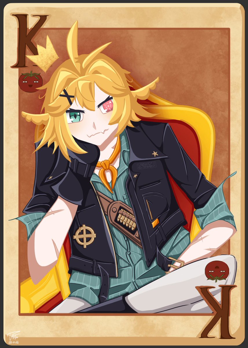 YotsubaTeiko's tweet photo. dokibird themed king card #DokiGallery https://t.co/qHyQhMe7sK