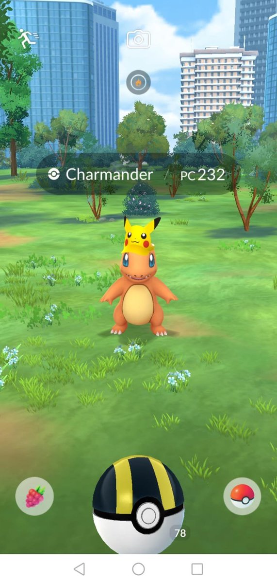 ayrlesPlay's tweet photo. Bulbasaur, Charmander y Squirtle con gorro de Pikachu están disponibles en estado salvaje y lo mejor es que ya se puede evolucionar. https://t.co/lApVDDM8CC