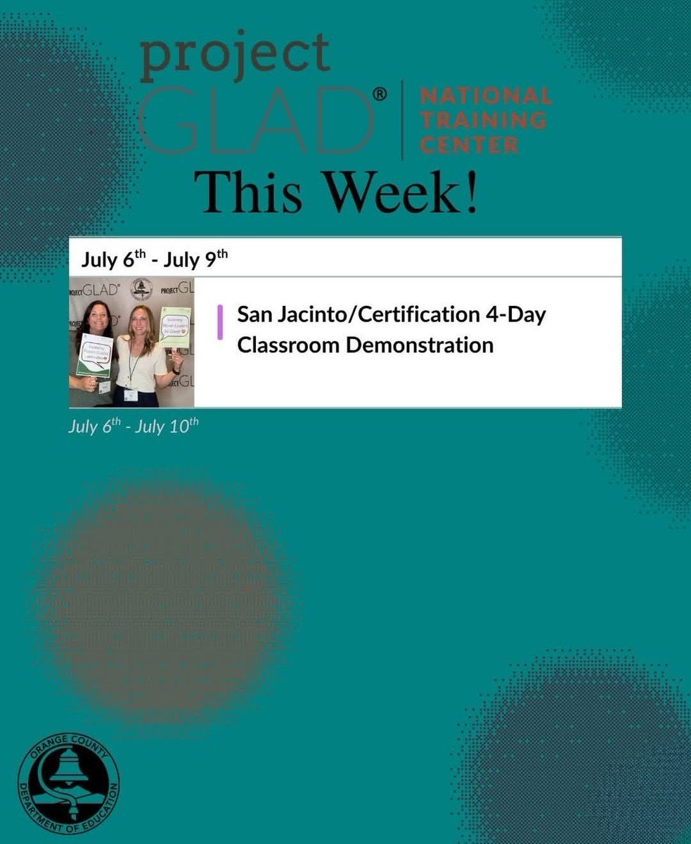 OCDE NTC ProjectGLAD tweet media