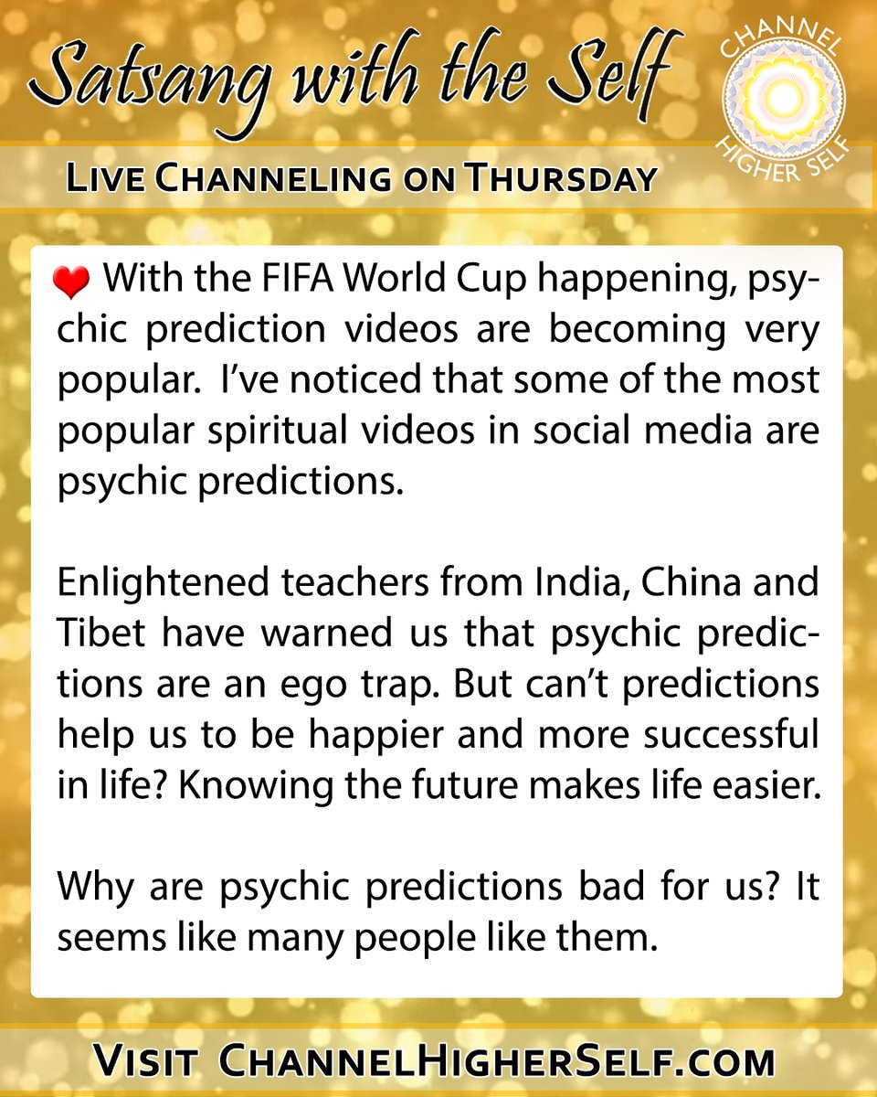 Channel Higher Self tweet media