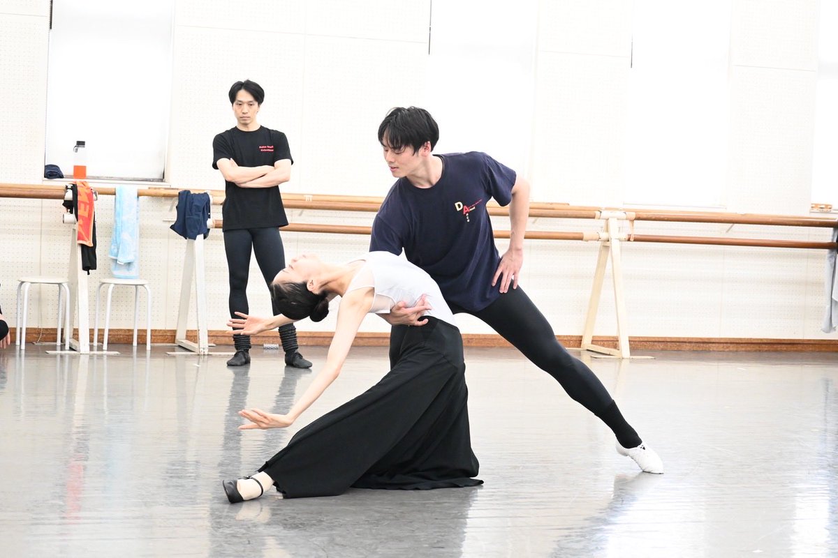 AsamiMakiBallet's tweet photo. 【Today's photos📸】
「ドン・キホーテ」リハーサルより

エスパーダ　石山陸
メルセデス　三宅里奈 https://t.co/6rt2K4T2e3