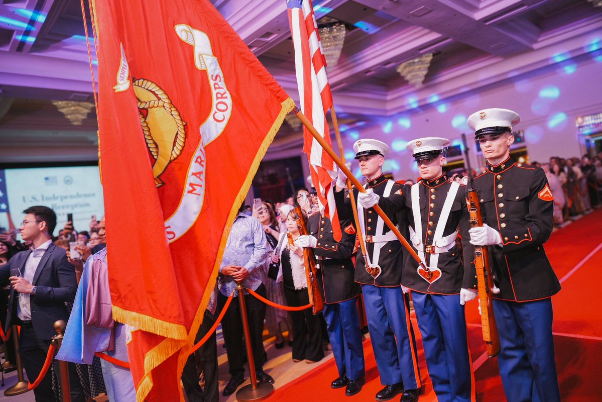 usembassykl's tweet photo. A 250th birthday is a milestone, but last week was about something much bigger: the deep, living legacy of friendship between the U.S. and Malaysia. 🇺🇸🇲🇾 To honor this shared future, we are incredibly proud to announce a RM1 million U.S. contribution toward the restoration of Tugu Negara, preserving a vital symbol of Malaysian heritage. 

The evening also featured the world premiere of the "Freedom 250" songs—a powerful musical collaboration uniting patriotic anthems from both our nations. 🎵

A heartfelt thank you to our guests, sponsors, and partners. This isn't just a celebration; it’s the start of an inspiring new chapter. 🥂