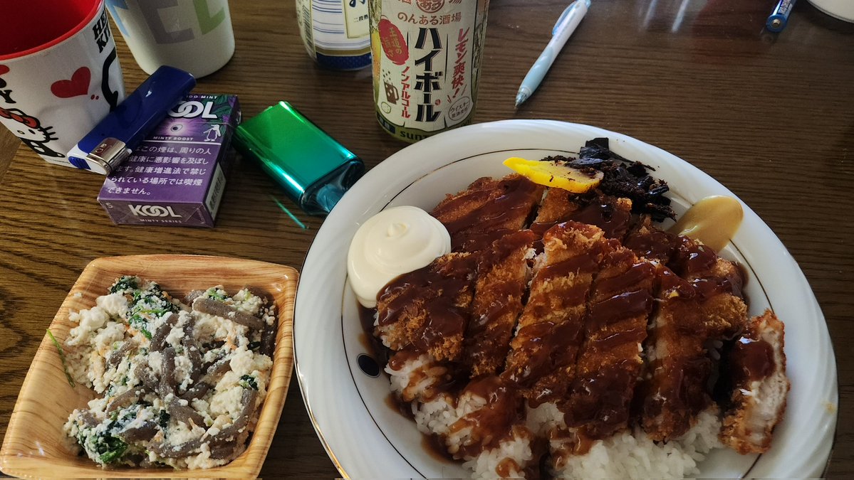 _wtj26's tweet photo. 延べ18時間に及ぶ絶食を経て
健康診断無事に終。

リミッター外れました))許
 #ソースカツ丼特盛 https://t.co/3KbMfye7Ud