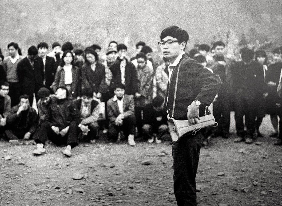auteurhouse's tweet photo. Hayao Miyazaki during his time as a labor union activist.

Miyazaki served as the chief secretary for the Toei Animation labor union in 1964. https://t.co/qNIuXHEo5o