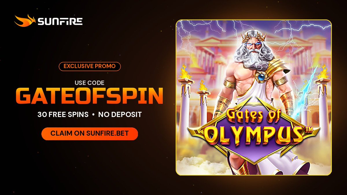 KrynexSOL's tweet photo. 30 FREE SPINS NO DEPO 🎁
Gates of Olympus ⛈️

Follow @SunfireCasino

PROMO CODE: "GATEOFSPIN"

Play on https://t.co/vAIR8TQGCS
Like ❤️ RT 🔄 and comment your username for extra blessings 👇