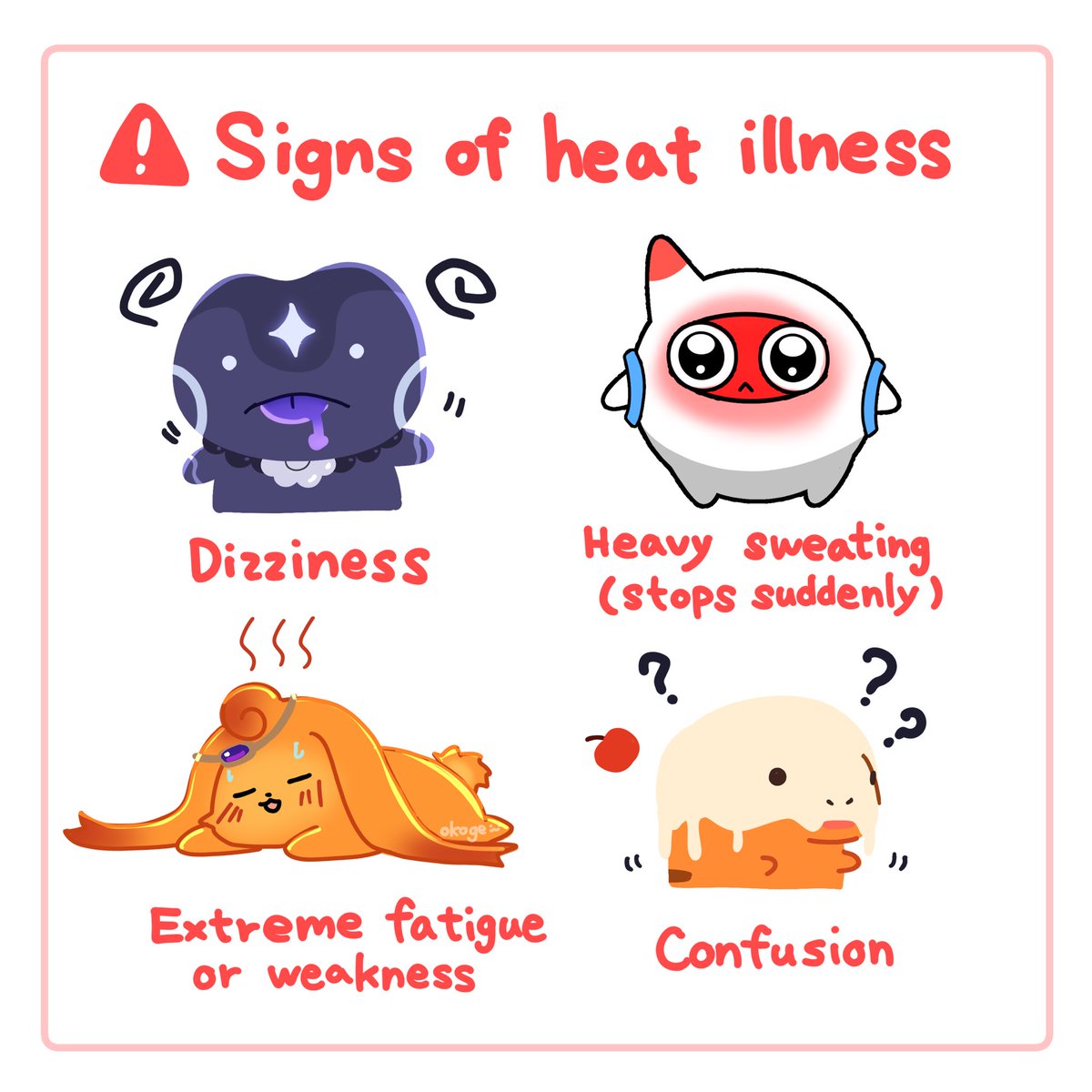 okoge_0ekaki's tweet photo. Heat Safety Tips #7

Stay safe and take care! 💜💙❤️‍🔥🧡 https://t.co/ayIt3CqsjO