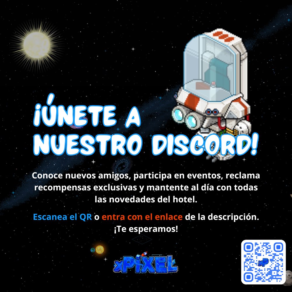 somosxpixel's tweet photo. 🕹 xPIXEL HOTEL MUY PRONTO...
👾 DISCORD: https://t.co/etXVbPrSPO

#habbo #Fantástico https://t.co/3tS4ENZMoR
