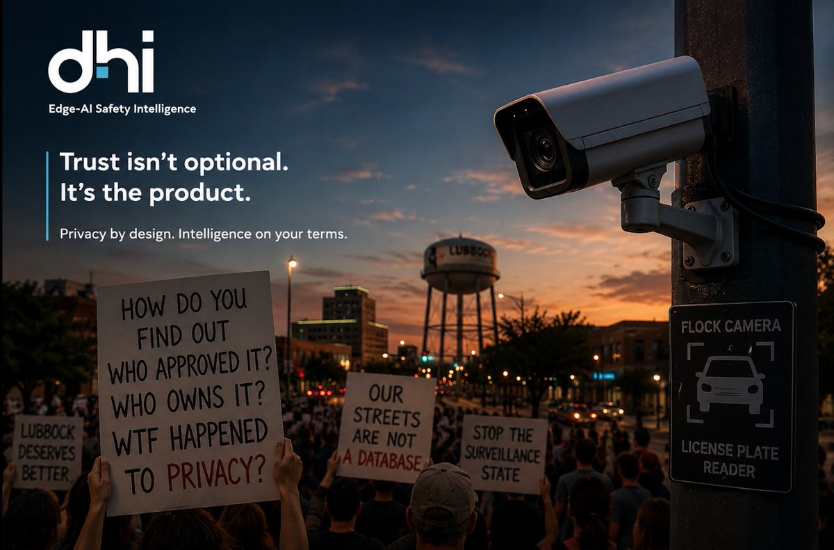 Dv04Ds's tweet photo. On July 4th, people in Texas spent their holiday protesting a security camera.

A license-plate reader. In Lubbock, residents organized to have the Flock cameras taken down. (1/n) https://t.co/Wn3xR4sBZ8