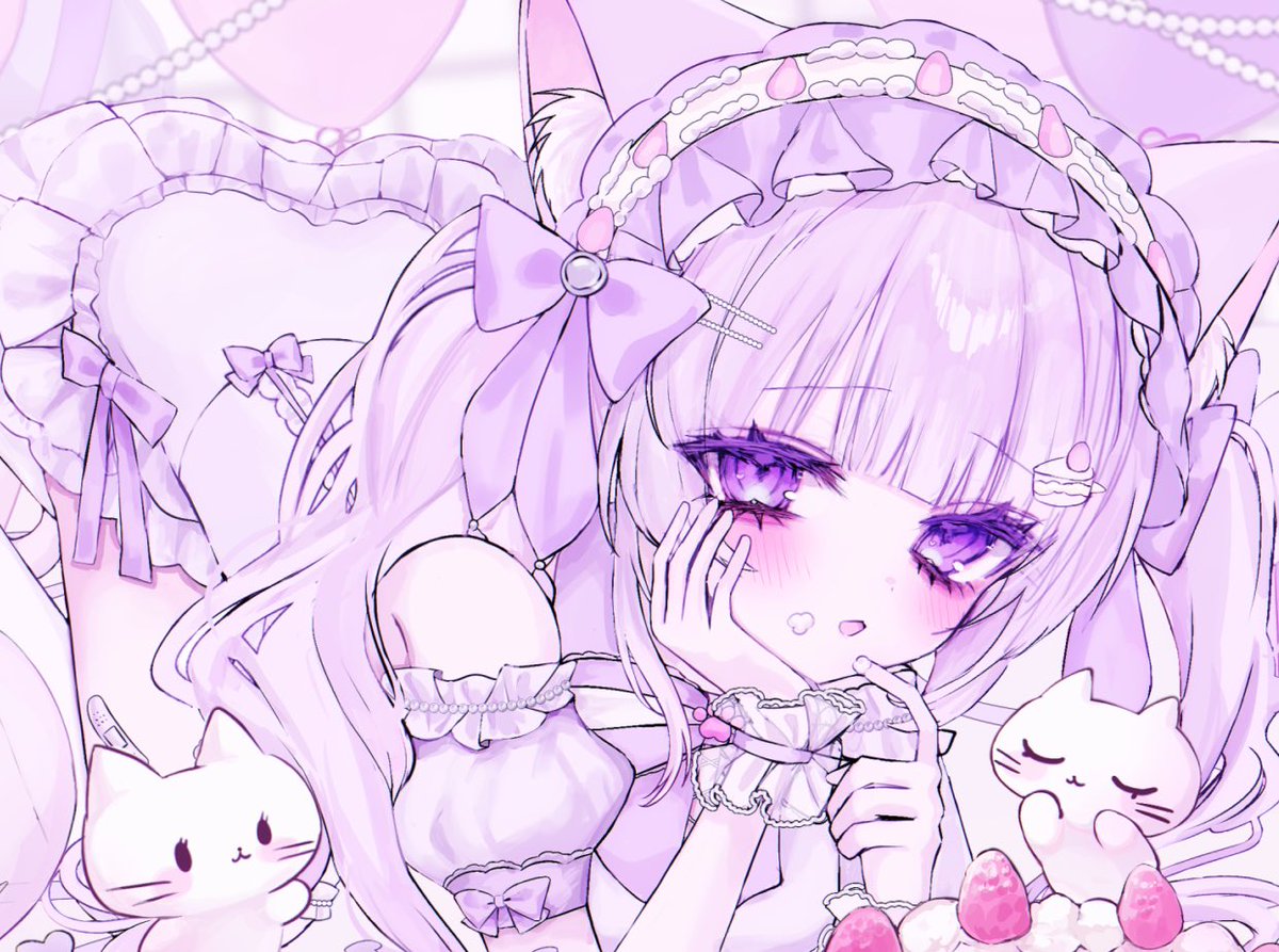💜配信告知💜 13:30-16:30 入室耐久🍰 はじめましての皆さまぜひ꜀^. ̫