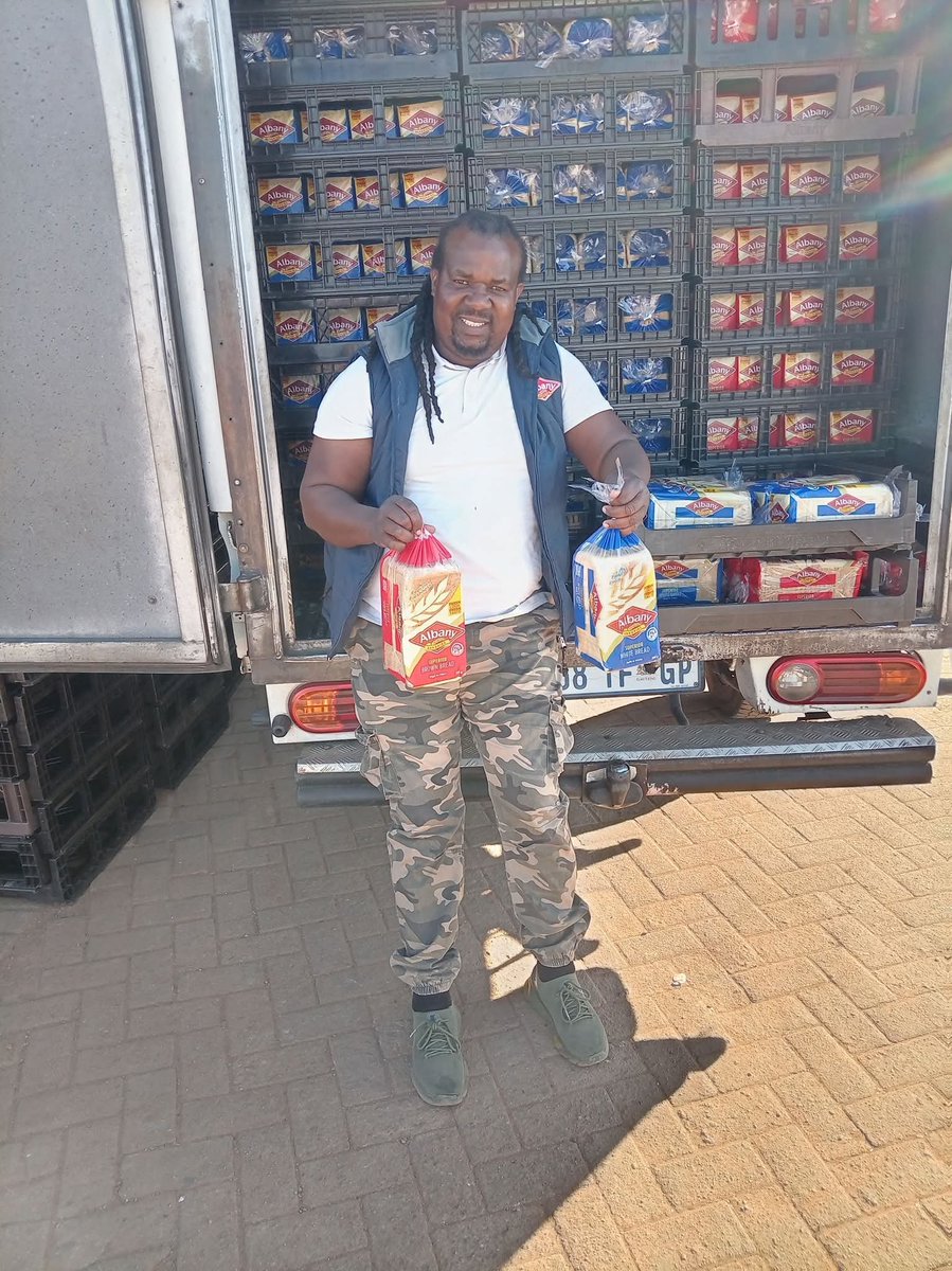 Patriot_S_A's tweet photo. Good morning Patriots,

Your Albany bread is available every day at ext 29 R15 each loaf brown and white  if you have a spaza shop I can deliver to your place
NB: I sell to South Africans only https://t.co/qHn72AtjHt